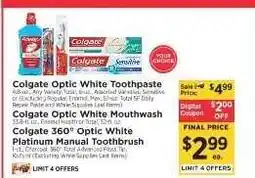 ShopRite Colgate Optic White Products offer