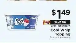 ShopRite Cool Whip topping offer