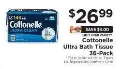 ShopRite Cottonelle Ultra Bath Tissue 36-Pack offer