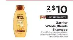 ShopRite Garnier Whole Blends Shampoo offer