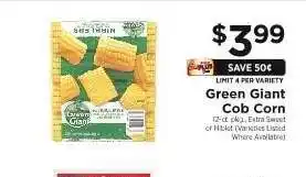 ShopRite Green Giant Cob Corn offer