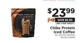 ShopRite Chike Protein Iced Coffee offer