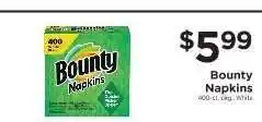 ShopRite Bounty Napkins offer