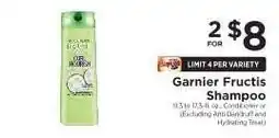 ShopRite Garnier Fructis Shampoo offer