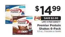 ShopRite Premier Protein Shakes 6-Pack offer