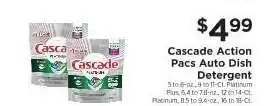 ShopRite Cascade Action Pacs Auto Dish Detergent offer