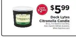 ShopRite Deck Lytes Citronella Candle offer
