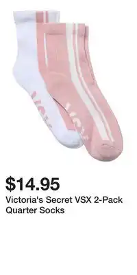Victoria's Secret Victoria's Secret VSX 2-Pack Quarter Socks offer