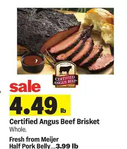 Meijer Certified Angus Beef Brisket offer