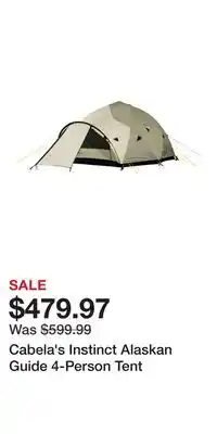 Cabela's Cabela's Instinct Alaskan Guide 4-Person Tent offer
