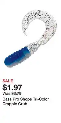 Cabela's Bass Pro Shops Tri-Color Crappie Grub offer