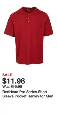 Cabela's RedHead Pro Series Short-Sleeve Pocket Henley for Men offer