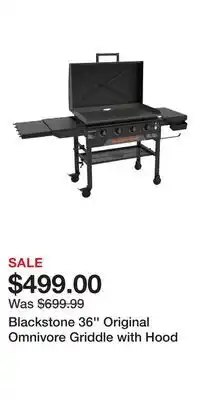 Cabela's Blackstone 36'' Original Omnivore Griddle with Hood offer