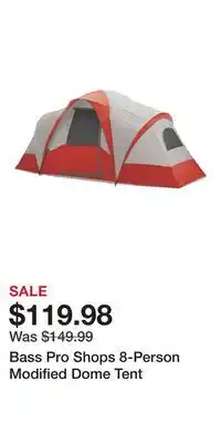 Cabela's Bass Pro Shops 8-Person Modified Dome Tent offer