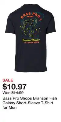 Cabela's Bass Pro Shops Branson Fish Galaxy Short-Sleeve T-Shirt for Men offer