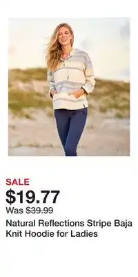 Cabela's Natural Reflections Stripe Baja Knit Hoodie for Ladies offer