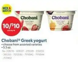 Lidl Chobani greek yogurt offer