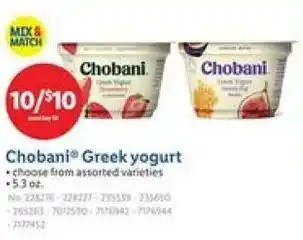 Lidl Chobani greek yogurt offer