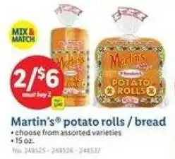 Lidl Martin's potato rolls bread offer