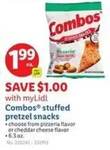 Lidl Combos stuffed pretzel snacks offer