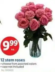 Lidl 12 stem roses offer
