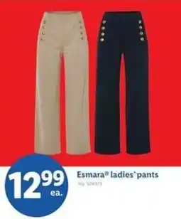 Lidl Esmara ladies' pants offer