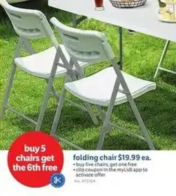 Lidl Folding chair offer