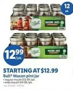 Lidl Ball mason pint jar offer