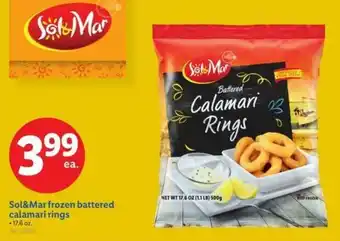 Lidl Sol&Mar frozen battered calamari rings offer