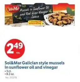 Lidl Sol&Mar Galician style mussels in sunflower oil and vinegar offer