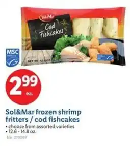 Lidl Sol&mar frozen shrimp fritters cod fishcakes offer