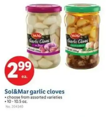 Lidl Sol&Mar garlic cloves offer