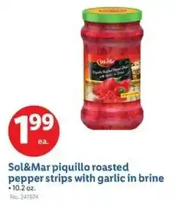 Lidl Sol&Mar piquillo roasted pepper strips with garlic in brine offer