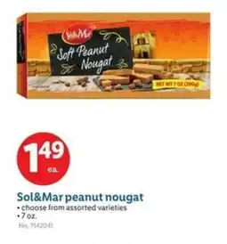 Lidl Sol&Mar peanut nougat offer