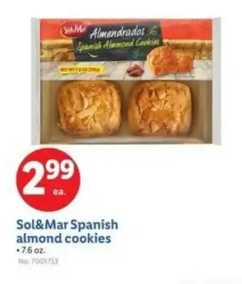 Lidl Sol&Mar Spanish almond cookies offer