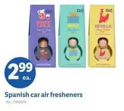 Lidl Spanish car air fresheners offer