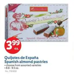 Lidl Quijotes de España Spanish almond pastries offer