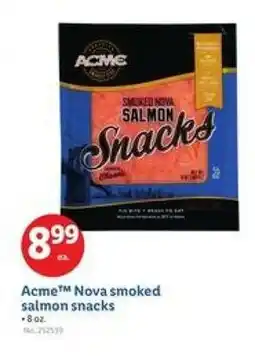 Lidl Acme Nova smoked salmon snacks offer