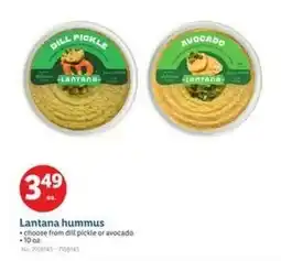 Lidl Lantana hummus offer