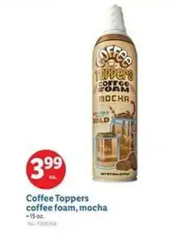 Lidl Coffee Toppers coffee foam, mocha offer