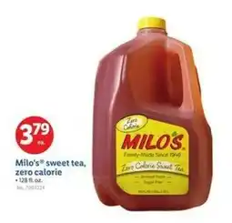 Lidl Milo's sweet tea, zero calorie offer