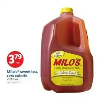 Lidl Milo's sweet tea, zero calorie offer