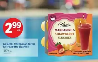 Lidl Gelatelli frozen mandarine & strawberry slushies offer
