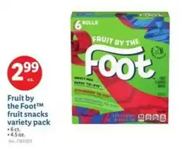 Lidl Fruit by the Foot fruit snacks variety pack offer
