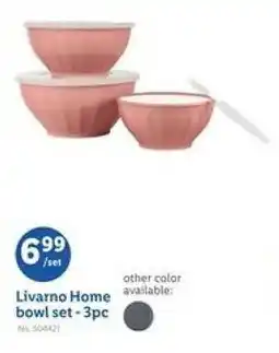 Lidl Livarno home bowl offer