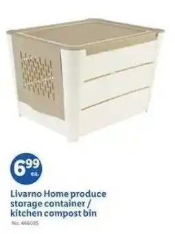 Lidl Livarno home produce storage container kitchen compost bin offer