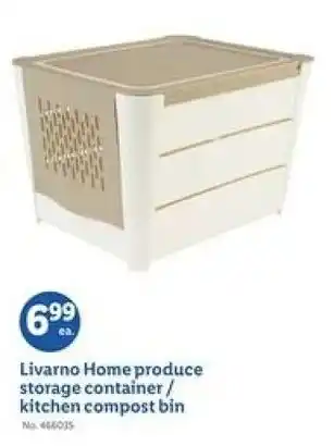 Lidl Livarno home produce storage container kitchen compost bin offer