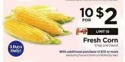 ShopRite Fresh Corn offer