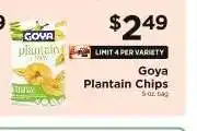 ShopRite Goya Plantain Chips offer
