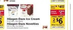 ShopRite Häagen Dazs Ice Cream offer